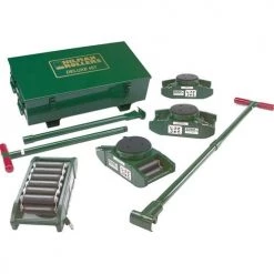 Hilman Rollers 24 Ton Deluxe Nyton Riggers Kit Swivel Locking Pad KNRS-24-SLP