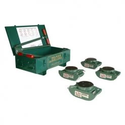 Hilman Rollers 40 Ton FT Deluxe Riggers Kit 4 Pad Swivels KRS-40-SLP